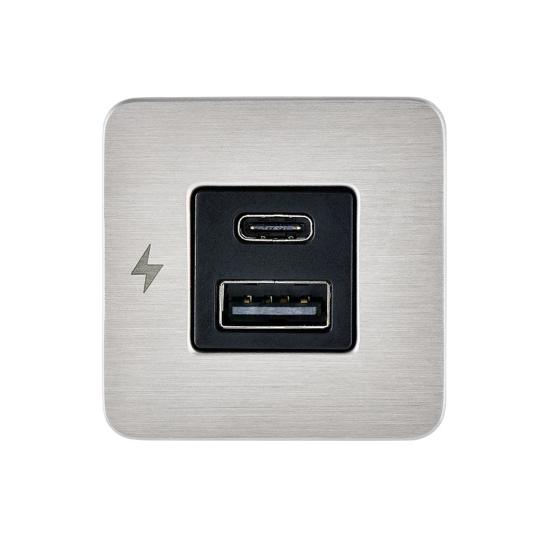 SC-TILE-11 – SCANSTRUT USB Outlet, Marine And Vehicle Use 1 USB-A/ 1 USB-C Fast Charge Socket 10 To 32 Volt DC Input ...